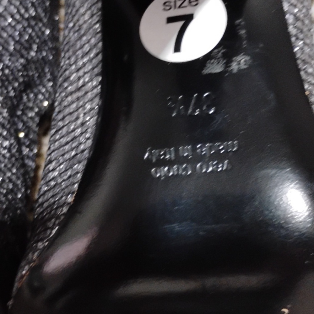 Giampaolo Viozzi Glitter Sparkle Knee‑High Boots — Italian Designer Size 7 - Picture 3 of 4